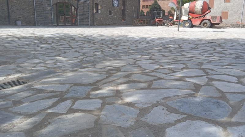 Suelo de cuarcita azul