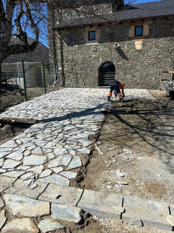 Suelo de cuarcita azul