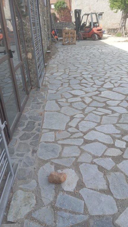 Suelo de cuarcita azul