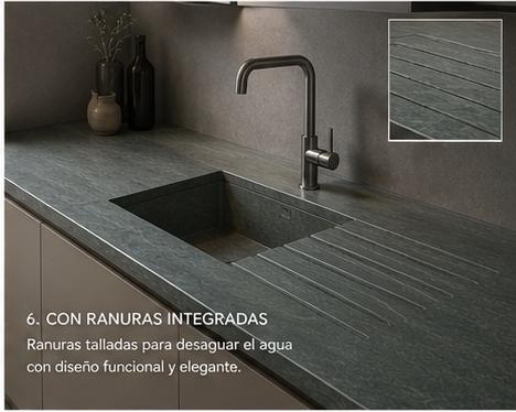 Encimeras de pizarra verde Campo de Oso