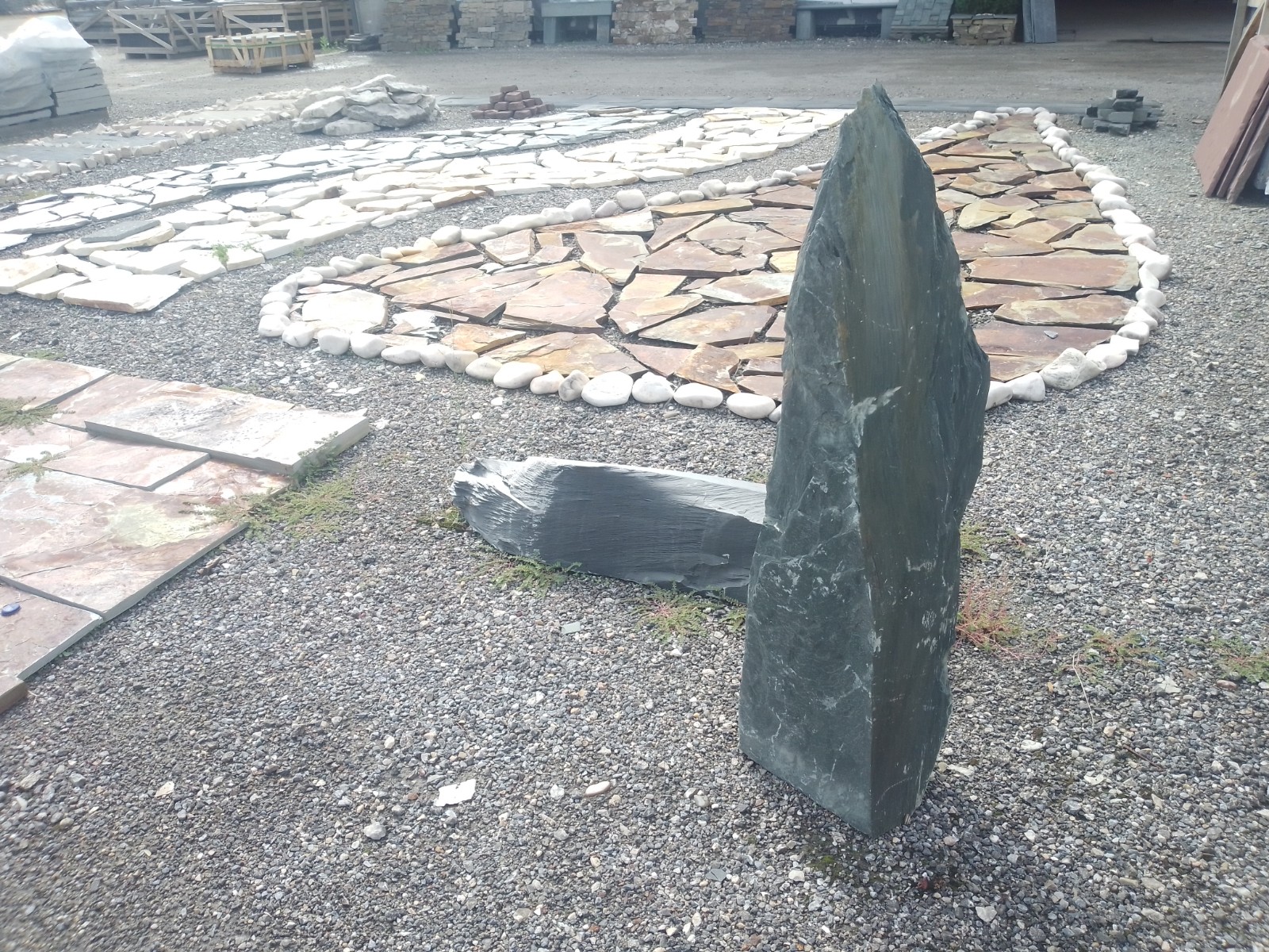 Slate menhirs