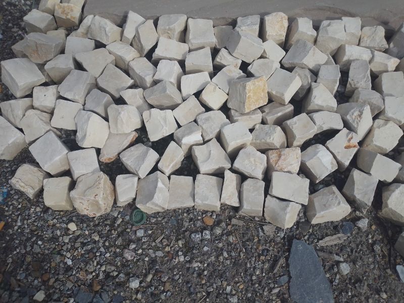 Alabaster paving stones