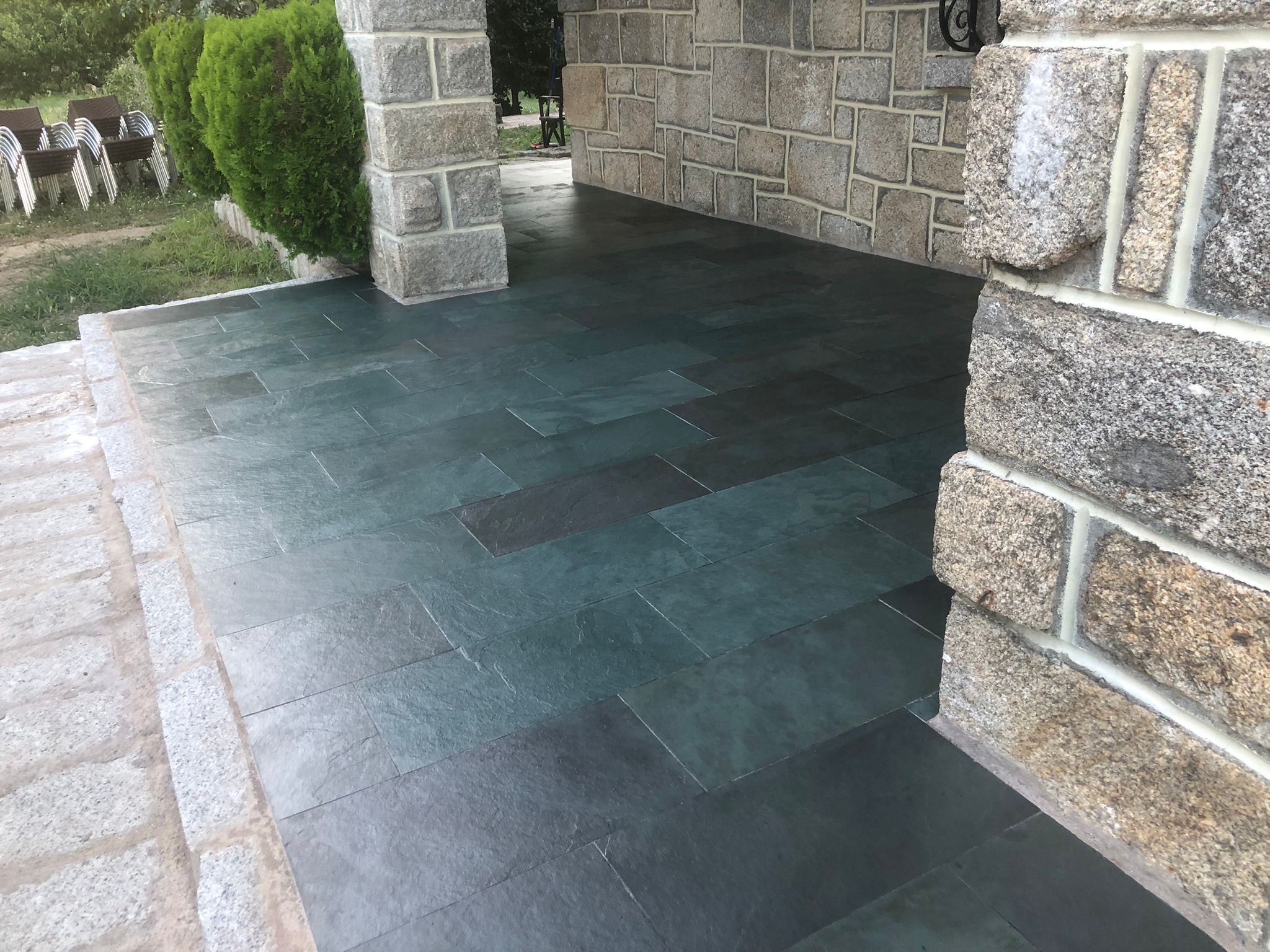 Olive green slate