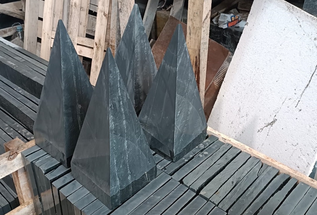 Slate pyramids