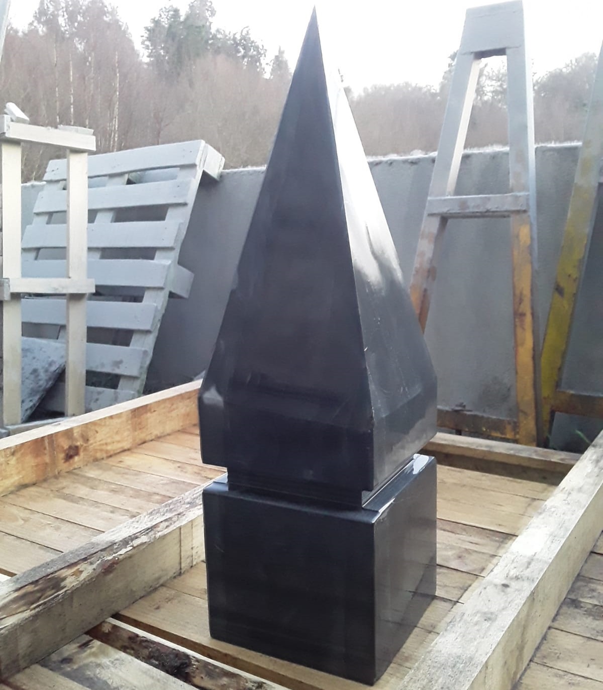 Slate pyramids